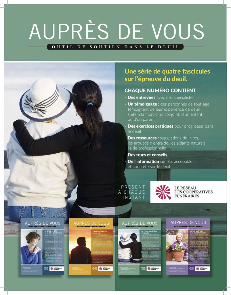 Fascicules Auprès de vous - feuillet promotionnel