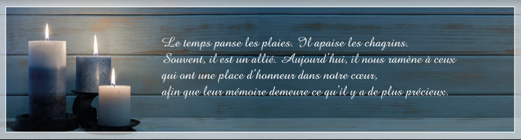 Signets Messe commémorative