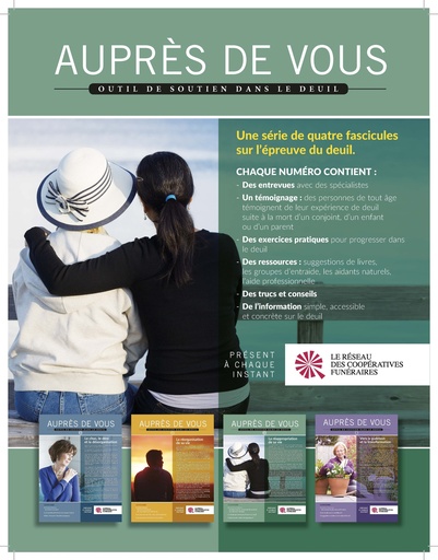 Fascicules Auprès de vous - feuillet promotionnel