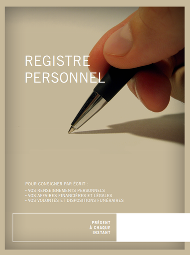 Registre personnel (français)