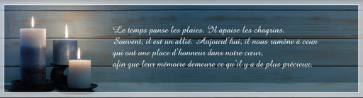 Signets Messe commémorative